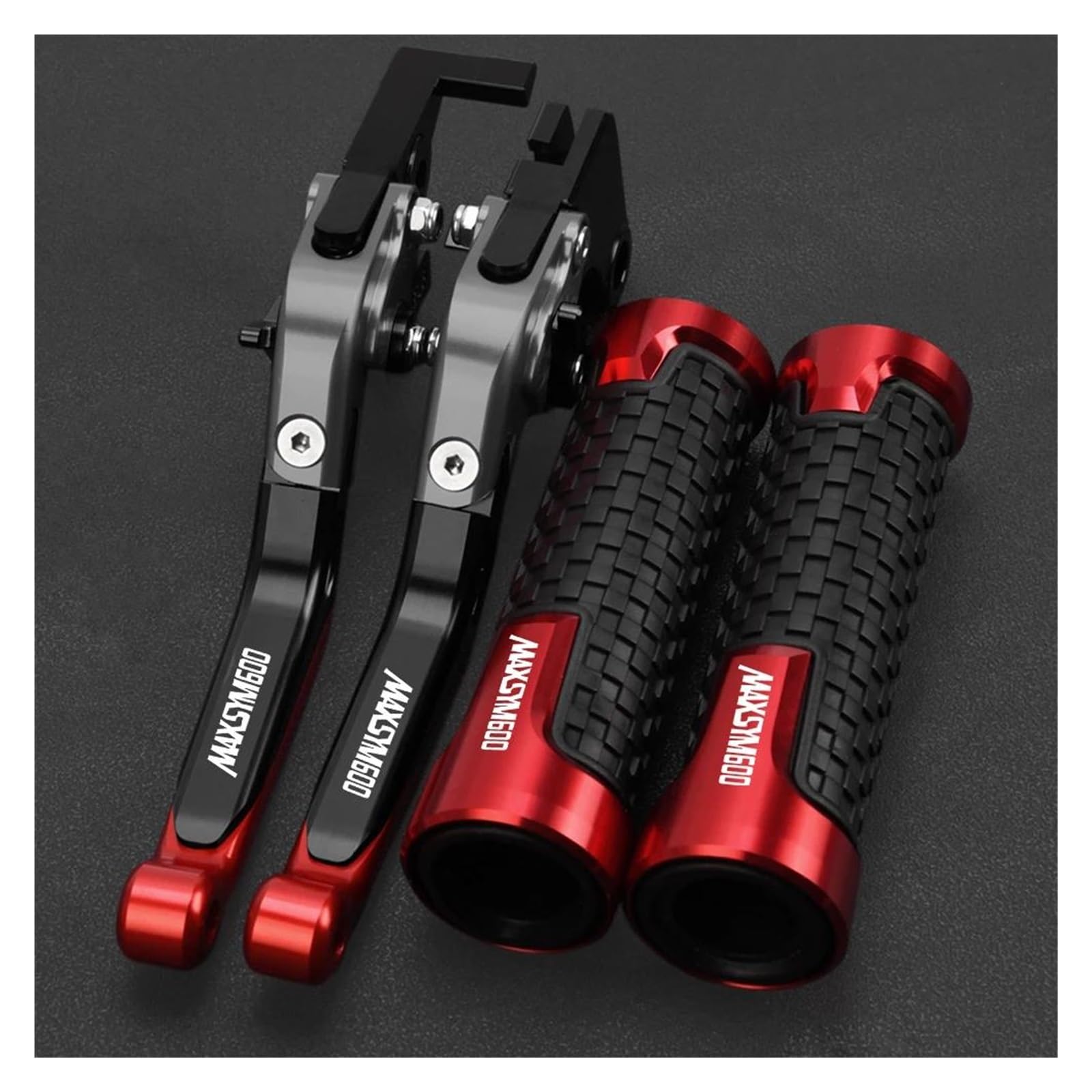 Uchwyty Do Motocykli SYM MAXSYM 600i MAX600 MAXSYM600 Dźwignie Hamulca Sprzęgła I Chwyty Kierownicy(Red4)