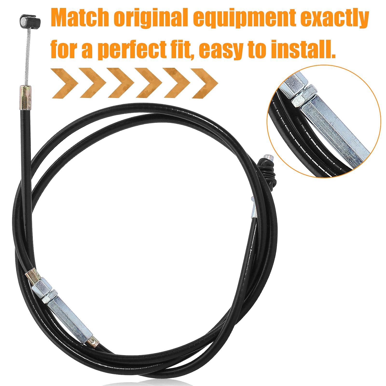 Cable de embrague ajustable negro de 50 pulgadas para 50 cc90 cc 110 cc 125 cc 140 cc 150 cc 200 cc 250 cc motocicleta ATV quad scooter Go Kart ciclomotor Pit Dirt Bike triciclo Buggy Apollo