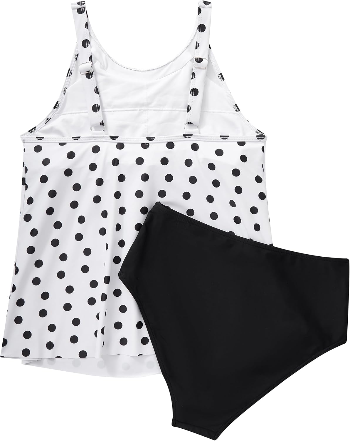 SUUKSESS Women Tummy Control Tankini Bathing Suit Ruffle High Waisted Swimsuit
