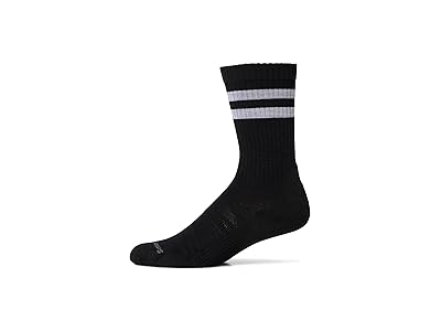 Smartwool Everyday Athletic Striped Crew Socks Crew Cut Socks Shoes Black : LG (US Men