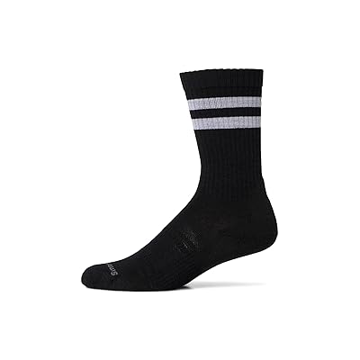 Smartwool Everyday Athletic Striped Crew Socks Crew Cut Socks Shoes Black