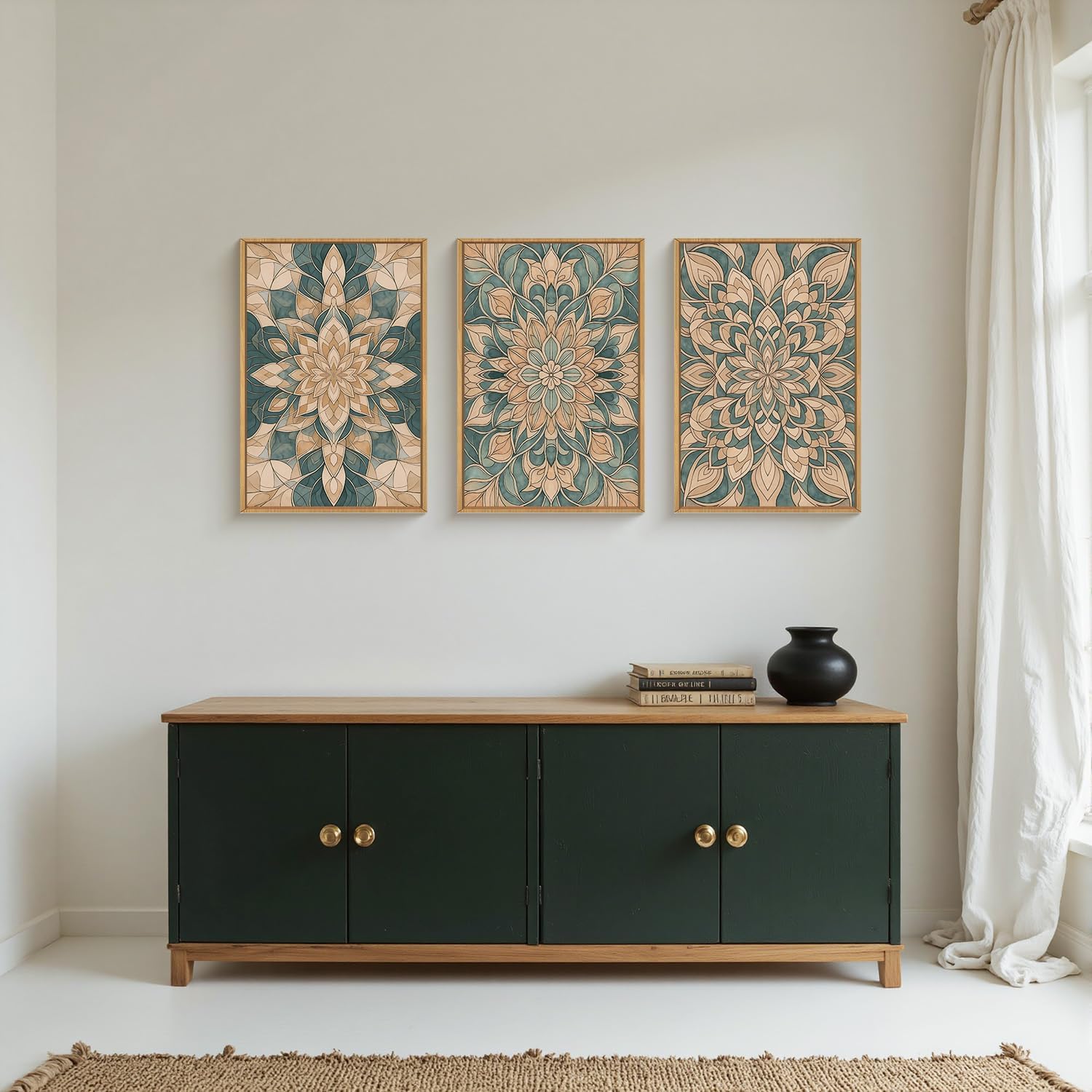 HLNIUC Navy Blue Abstract Framed Wall Art Set, Neutral Minimalist Canvas Wall Decor, Mid Century Modern Wall Painting, Grey Geometric Art Print for Living Room, Bedroom, Office - 24x36x3 HLNIUC Navy Blue Abstract Framed Wall Art Set, Neutral Minimalist Canvas Wall Decor, Mid Century Modern Wall Painting, Grey Geometric Art Print for Living Room, Bedroom, Office - 24x36x3