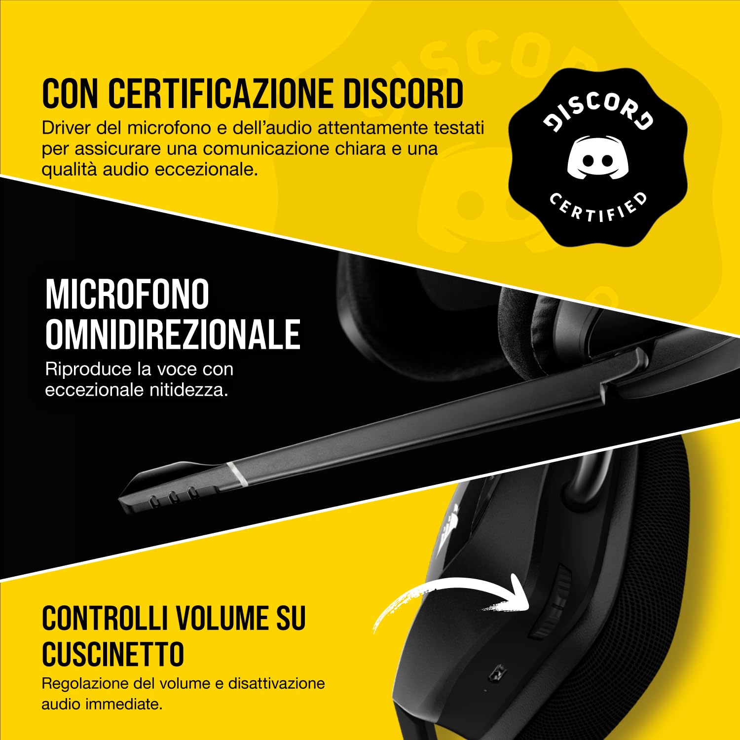 Corsair VOID ELITE Wireless Cuffie Gaming con Microfono, Audio 7.1 , Wireless 2.4 GHz a Bassa Latenza, 12 metri di Portata, Personalizzabili Illuminazione, Compatibile con PC/Mac/Playstation, Nero
