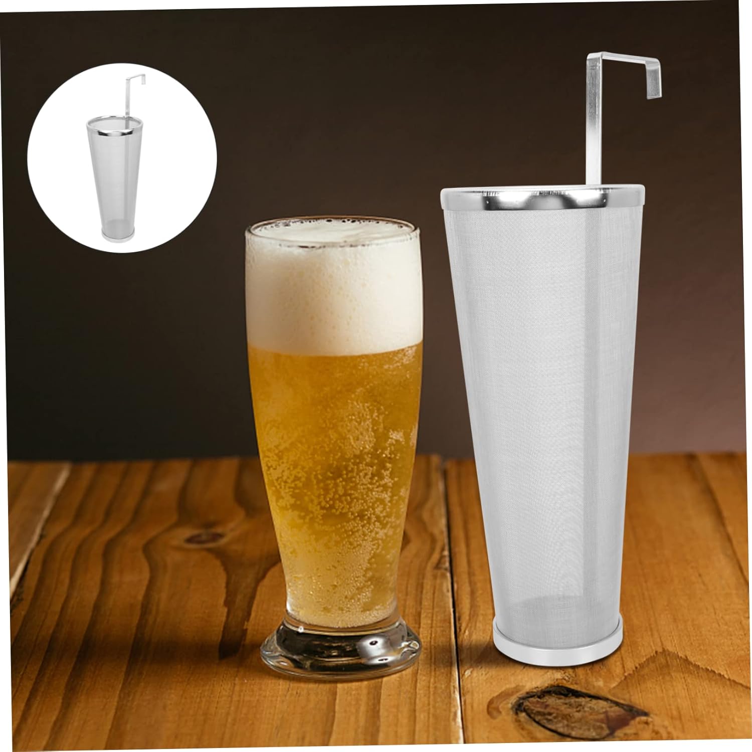Stainless Steel Beer Filter Strainer Food-grade Mesh for Home Brewing and Easy to Clean for Wine and Beer Production