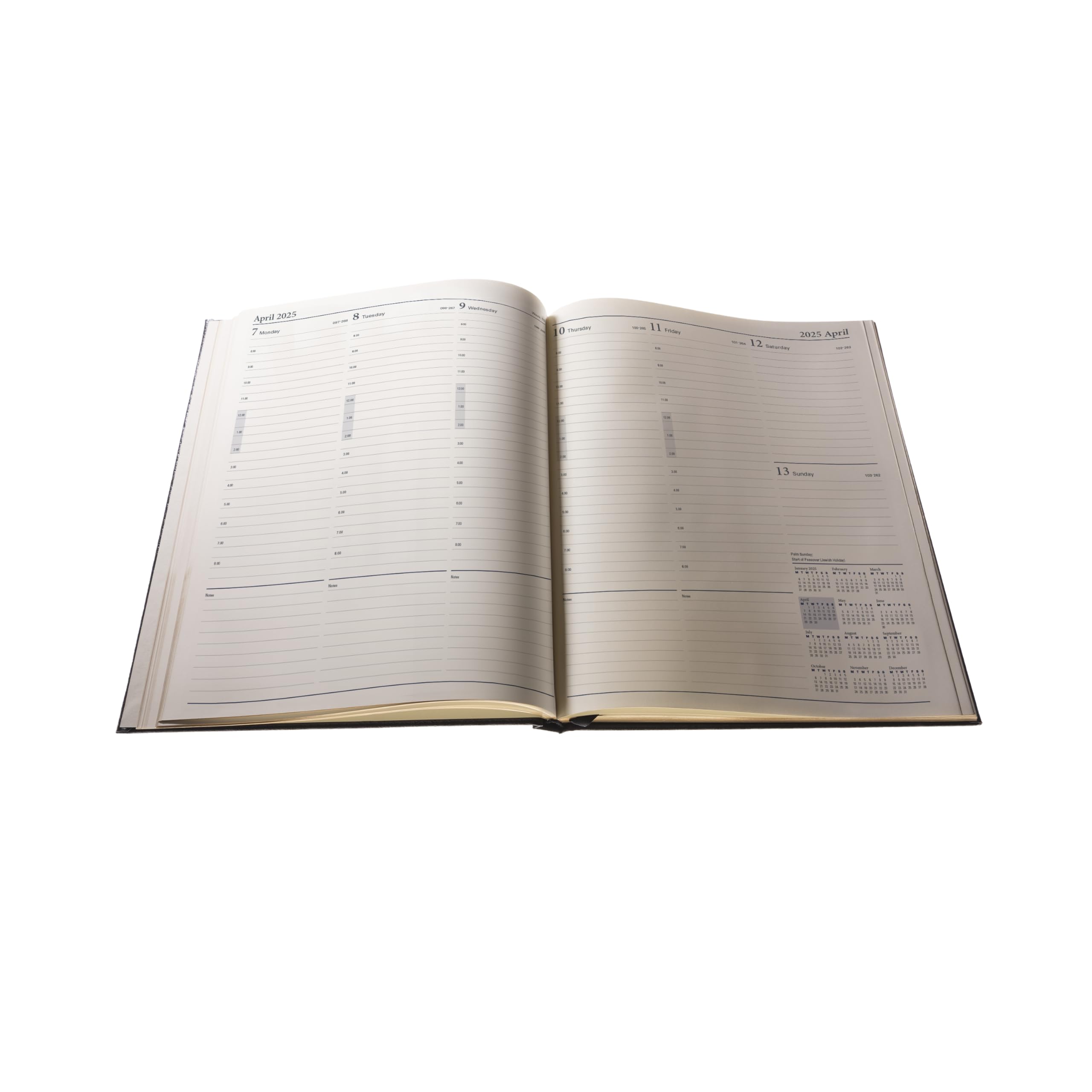 Collins Management 2025 Terminplaner für Business – Quarto-Business-Wochenansicht Termine – Schwarz – (QB7.99–25) – Premium-Profi-Planer mit luxuriösem Lederfasereinband