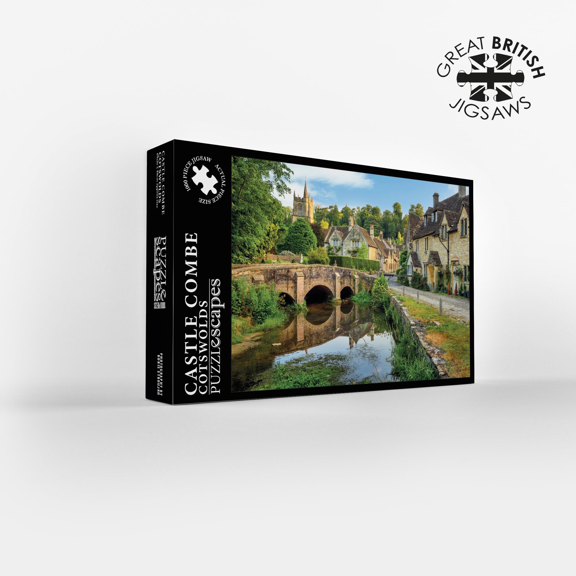 Castle Combe in the Cotswolds 1000 Piece Jigsaw Puzzle; British Landmarks; Eco-Friendly, Gift for Adults & Families - Image 2