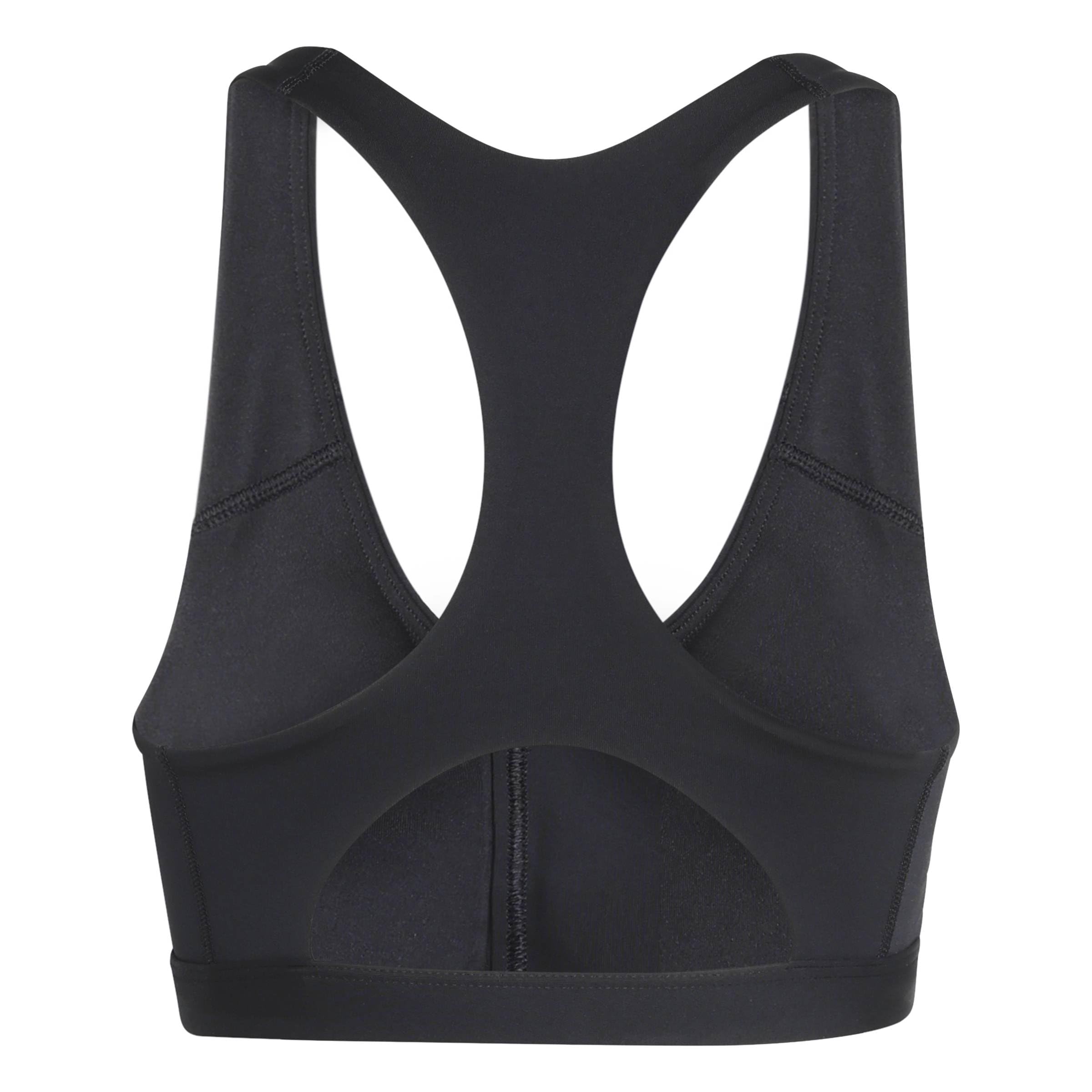Adidas Optime Essentials Workout Zip-Front Medium Support Reggiseno Sportivo Donna (Pacco da 1)