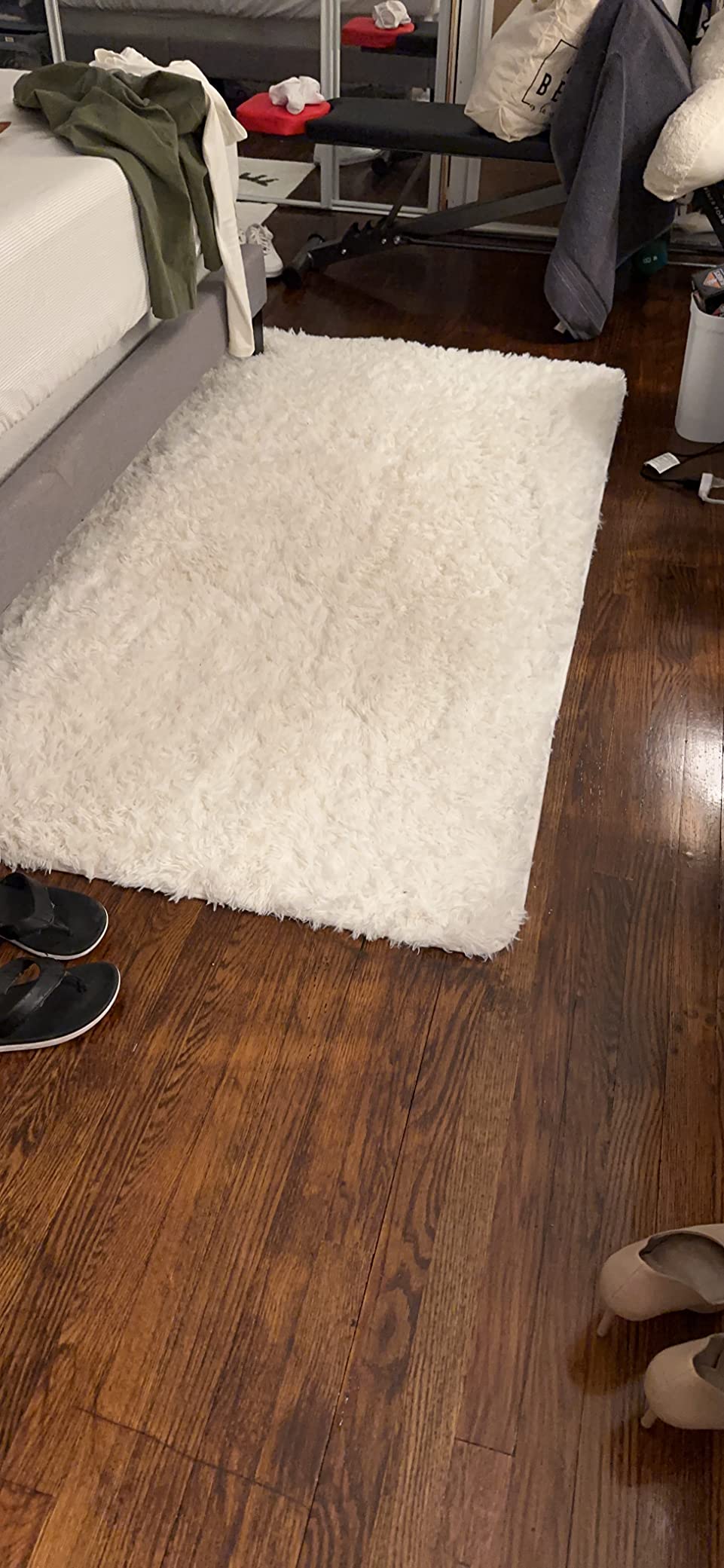 $12/mo - Finance PAGISOFE Abstract Shaggy Area Rug 6x9, Plush Fluffy ...