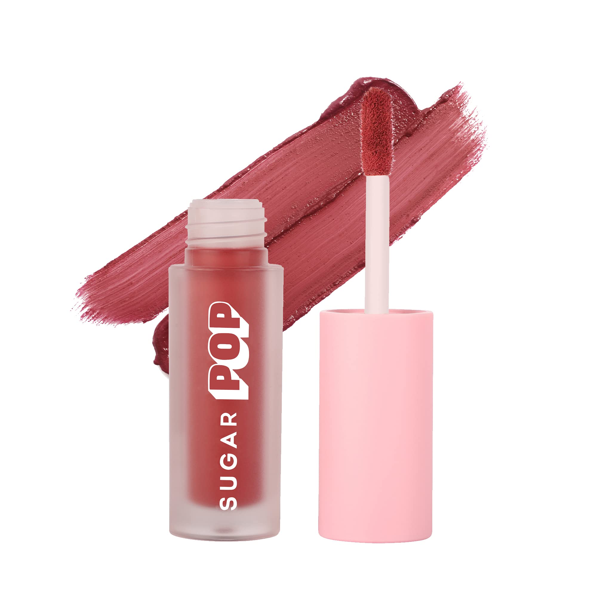 SUGAR POP Matte Mousse - 05 Tiramisu Tart (Brown) - 3.2 ml - Ultra-creamy, Rich Pigment, Water-resistant, Lightweight, Lasts up to 8 to 10 hours l Liquid Lipstick