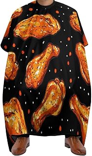 Fast Food Chicken Wings Barber Cape Professional Hair Cutting Apron Hairdresser Cape for Men Women
