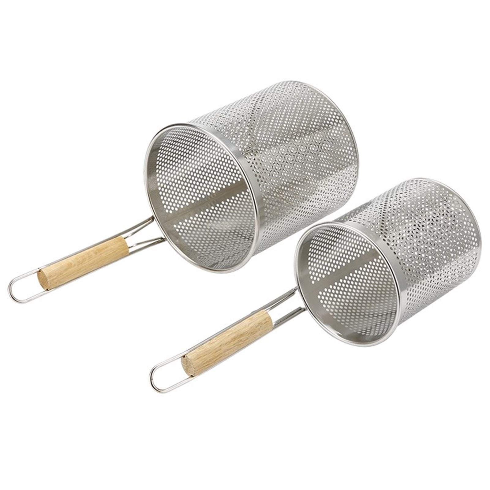 Colador Mango Duradero Caliente Fideos Colador de Malla Tamiz de harina Tamiz Colador Agujero Cesta for cocinar al Coladores de Utensilios Cocina casera Cocinar Arroz y harina /462(12cm)