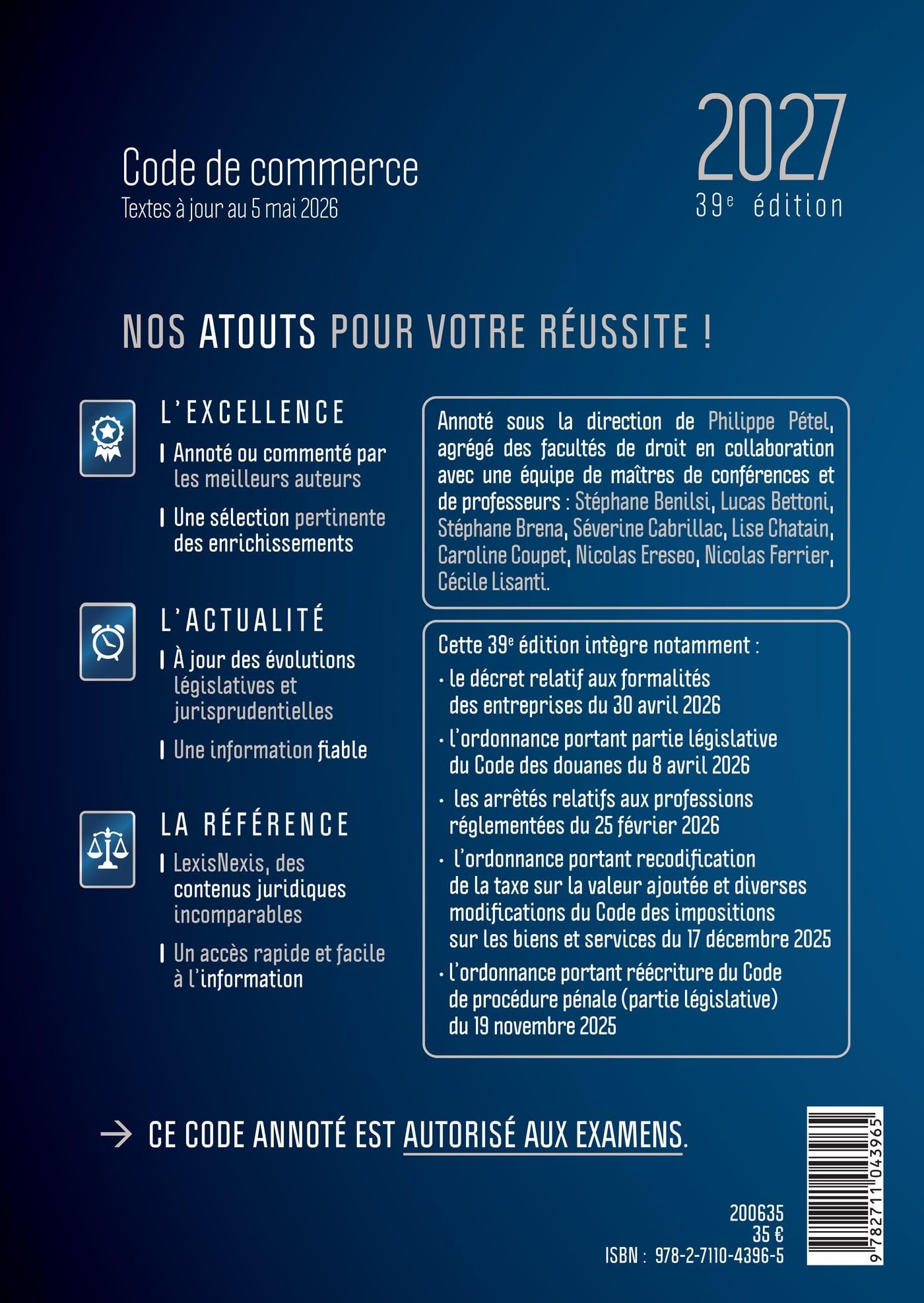 Code de commerce 2027