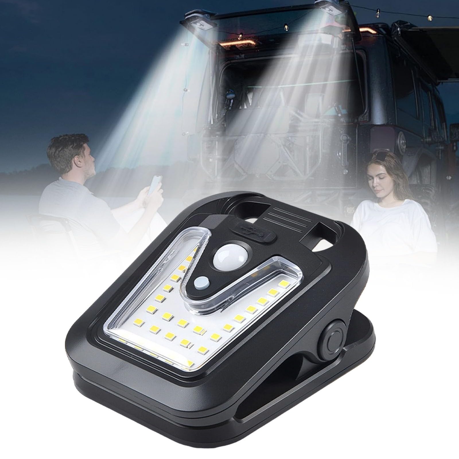 Solarne światła bezpieczeństwa LED z czujnikiem ruchu lampa USB, automatyczne włączanie/wyłączanie, 4 lampy zatrzaskowe do ogrodu, garażu, podjazdu, patio, podwórza, werandy, schodów, balkonu