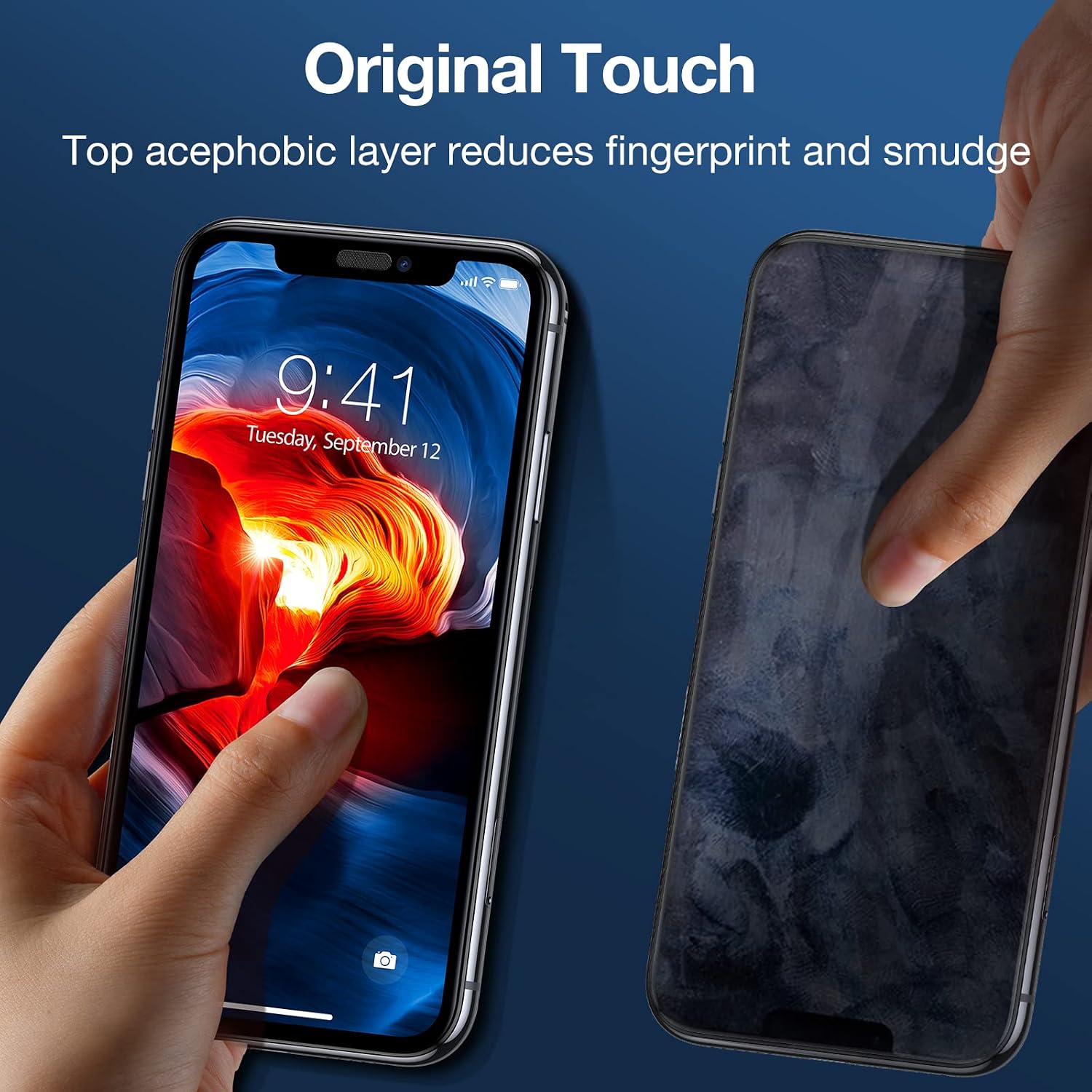 TORRAS iPhone 11 Pro Screen Protector Military Grade Protection [Full Coverage] with Easy Installation Frame, [2 Pack] Durable 9H Tempered Glass Protector for iPhone 11 pro, Anti-Fingerprint, HD, 5.8"