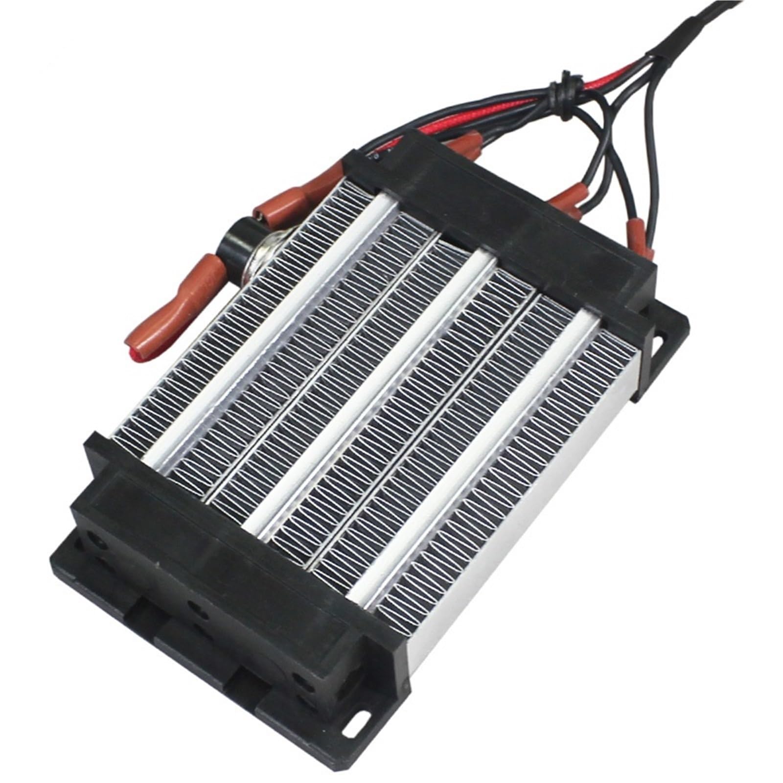 220V 600W AC DC Insulated Thermostatic PTC heater ceramic air heater Insulated heating element 80A3 124 * 76mm(Side thermostatic)