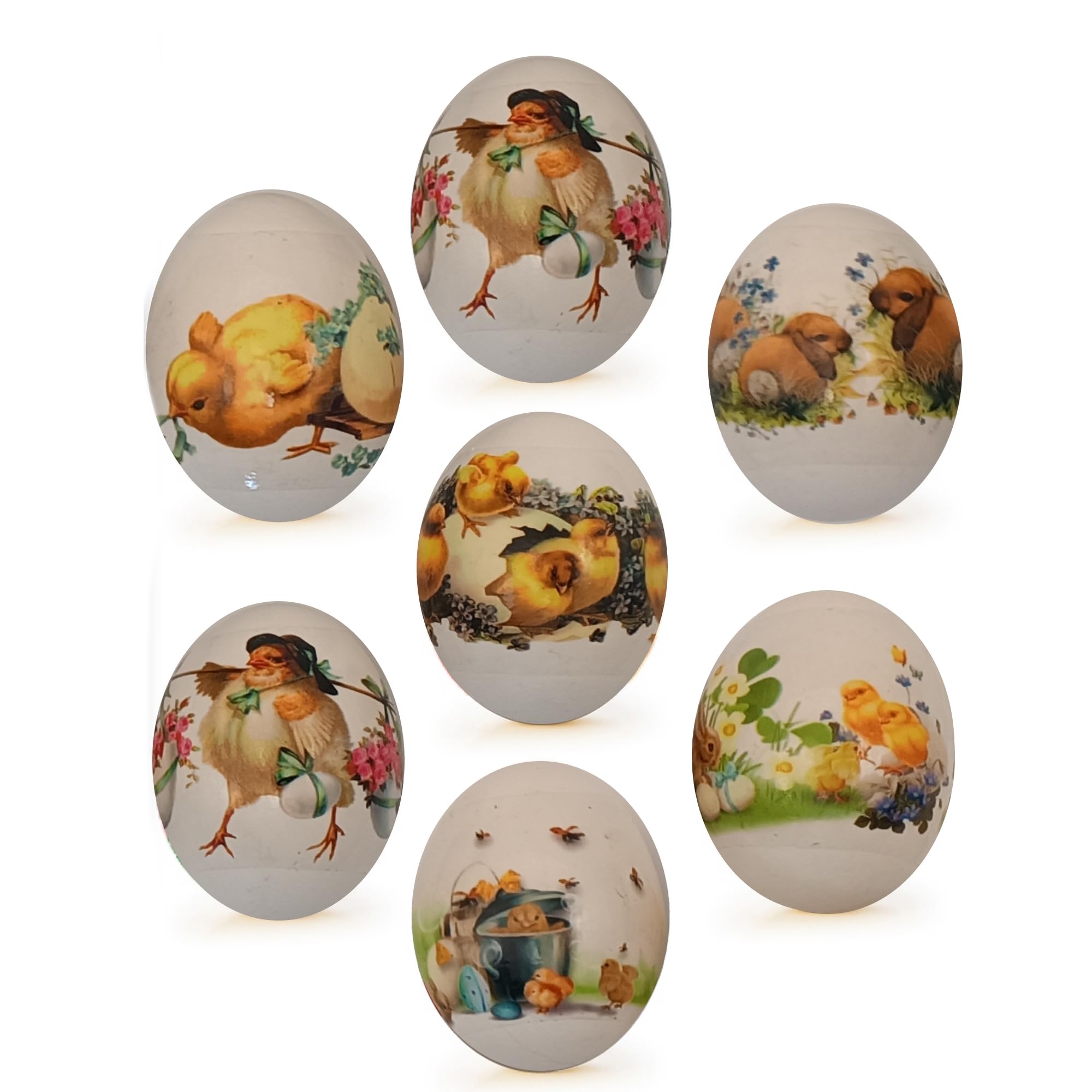 Décoration œuf de Pâques : 7 films thermorétractables motifs lapins