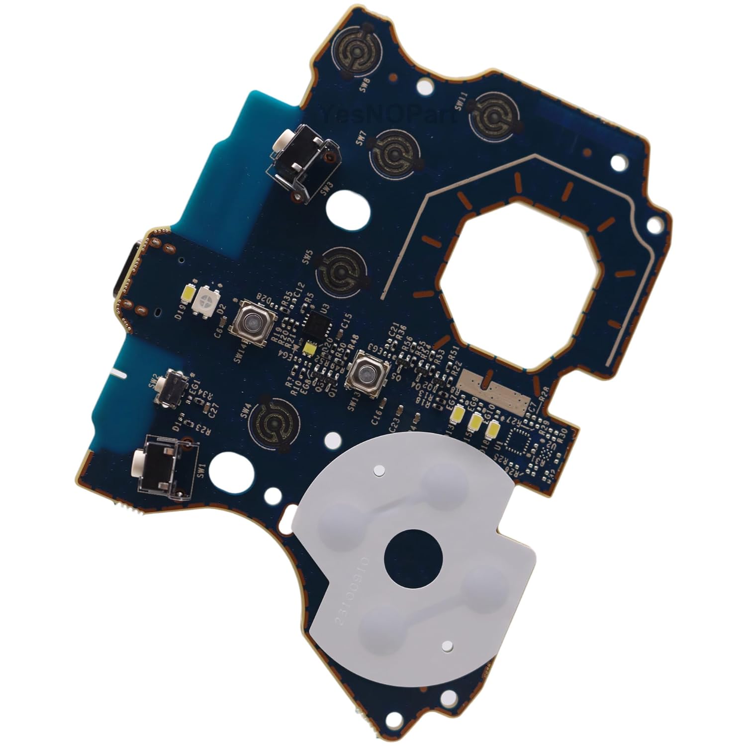 YESNOPART USB-C D-Pad RB LB Bumper Second I/O Main Board M1007990-007 replacement for Xbox Elite Series 2 Controller Model 1797