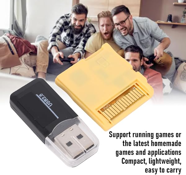 Garsent Tarjeta R4 con SDHC Gold Pro 2026, Cartucho de Juego DS Dual Core Revolution, Tarjeta Flash 3DS para Nuevos 2DS 3DS LL XL NDSL NDSI MD GB GBC FC PCE (Yellow) - 2