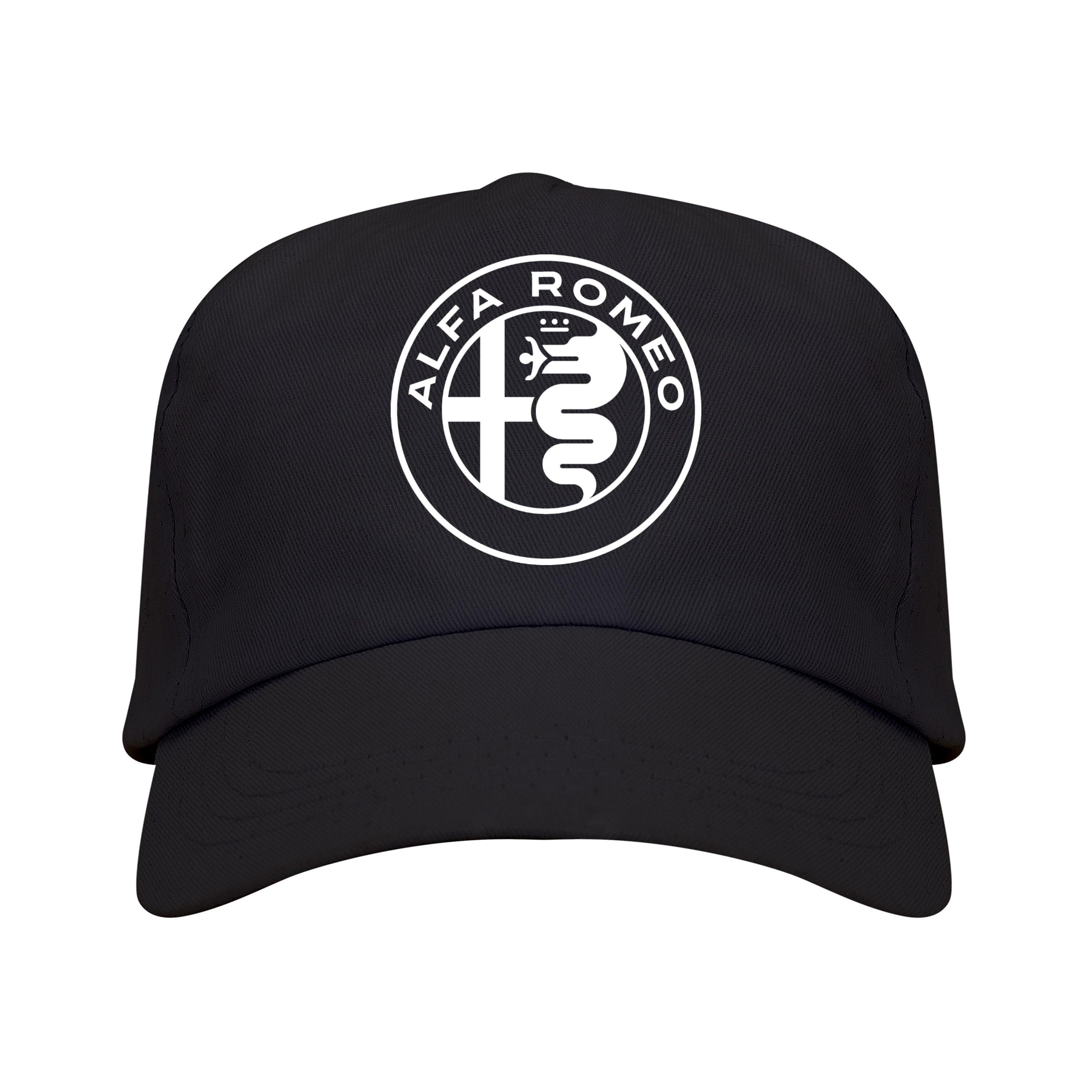 Genérico Alfa Romeo Black Cap for Men with Logo: Authentic Style and Comfort in 100% Cotton