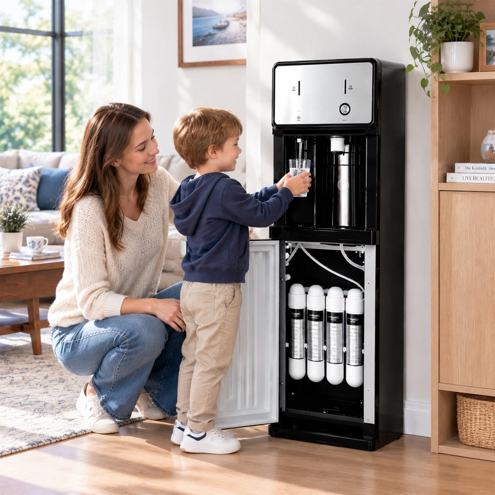 Wasserspender mit 4-Stufen-Filter, 3 Temperaturstufen