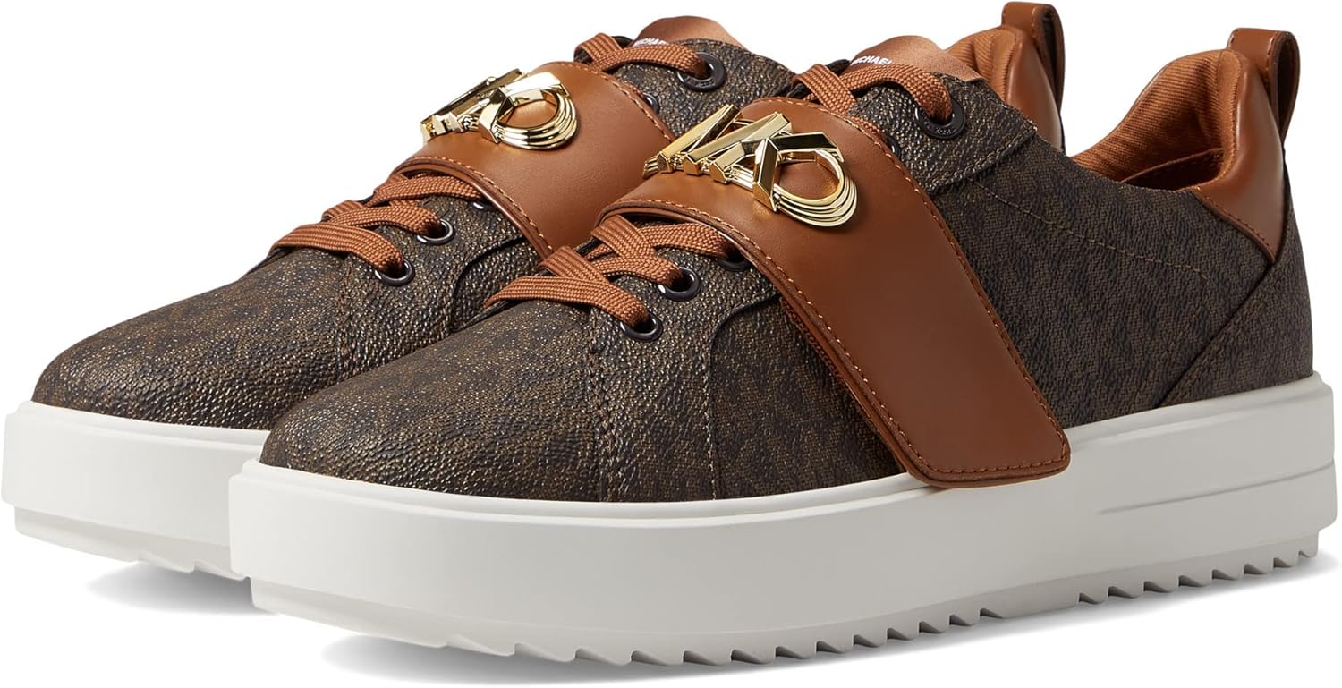 Amazon | Michael Kors Emmett ストラップ レースアップ, オプティック