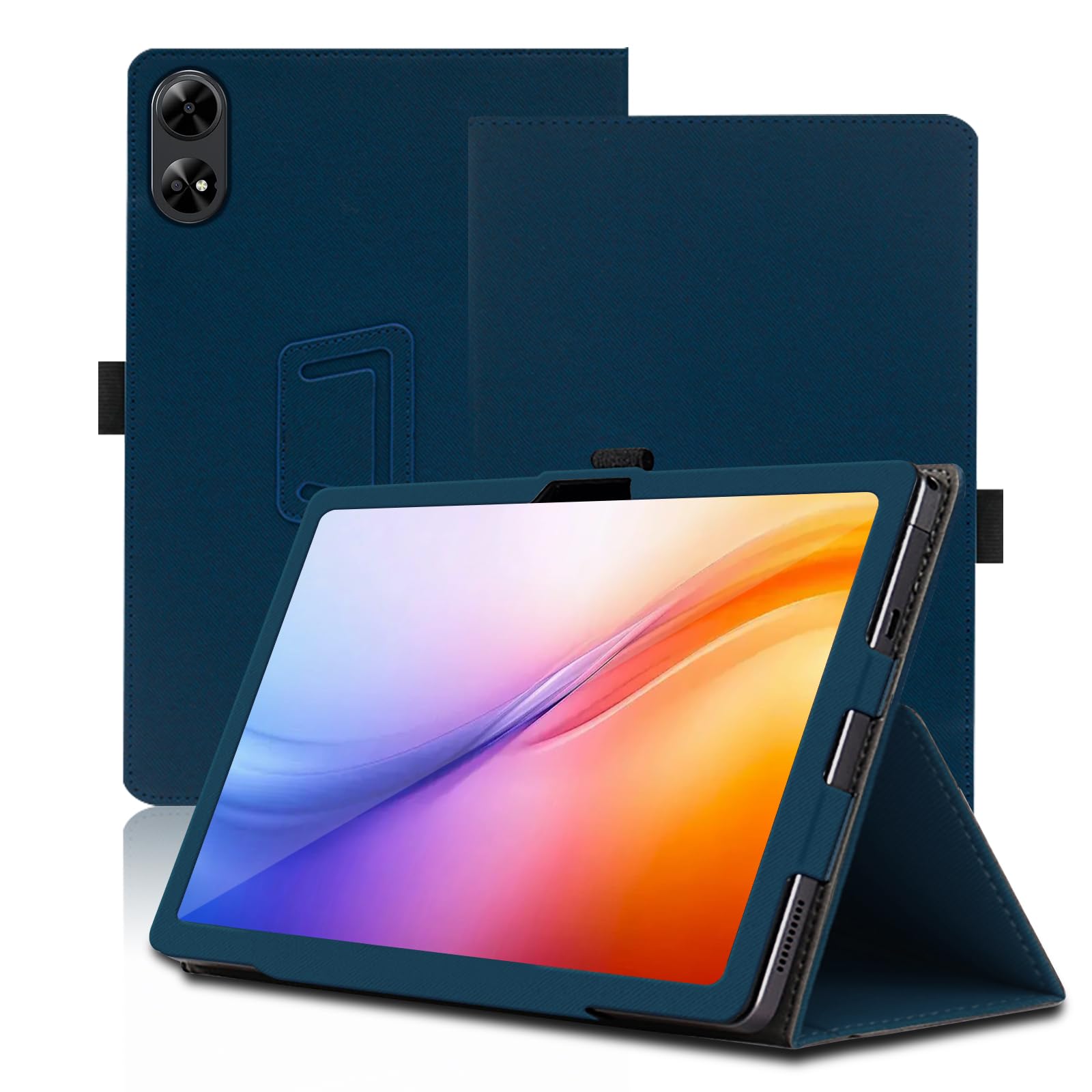 Housse De Protection Rigide Pour Tablette DOOGEE TAB G6 11" - Support Trifold Magnétique, Protection Renforcée - Noir - 9