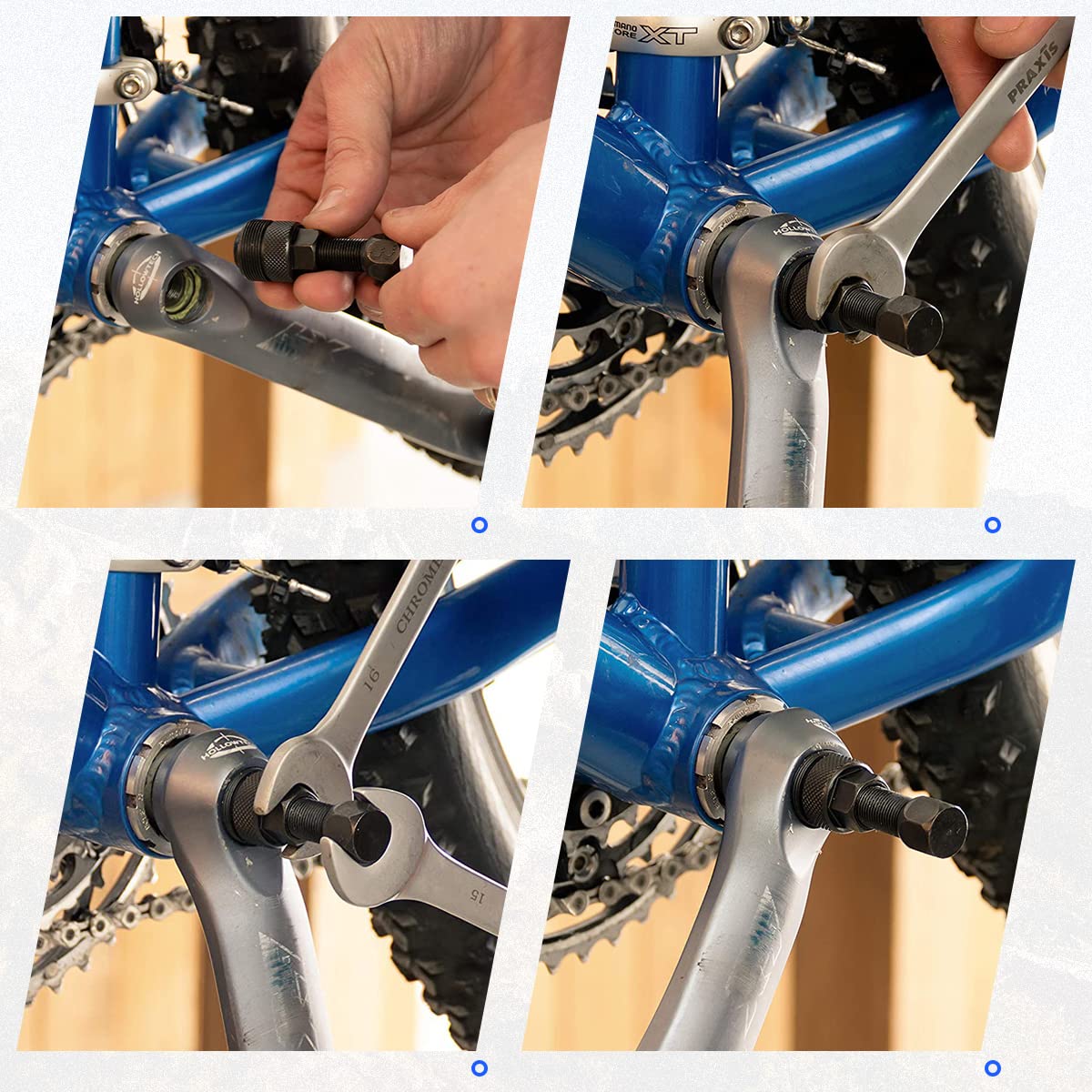 XWYDZ Kurbelabzieher Für Fahrräder – Universell Für MTB & Rennrad, Robuster Stahl, Ergonomischer Griff