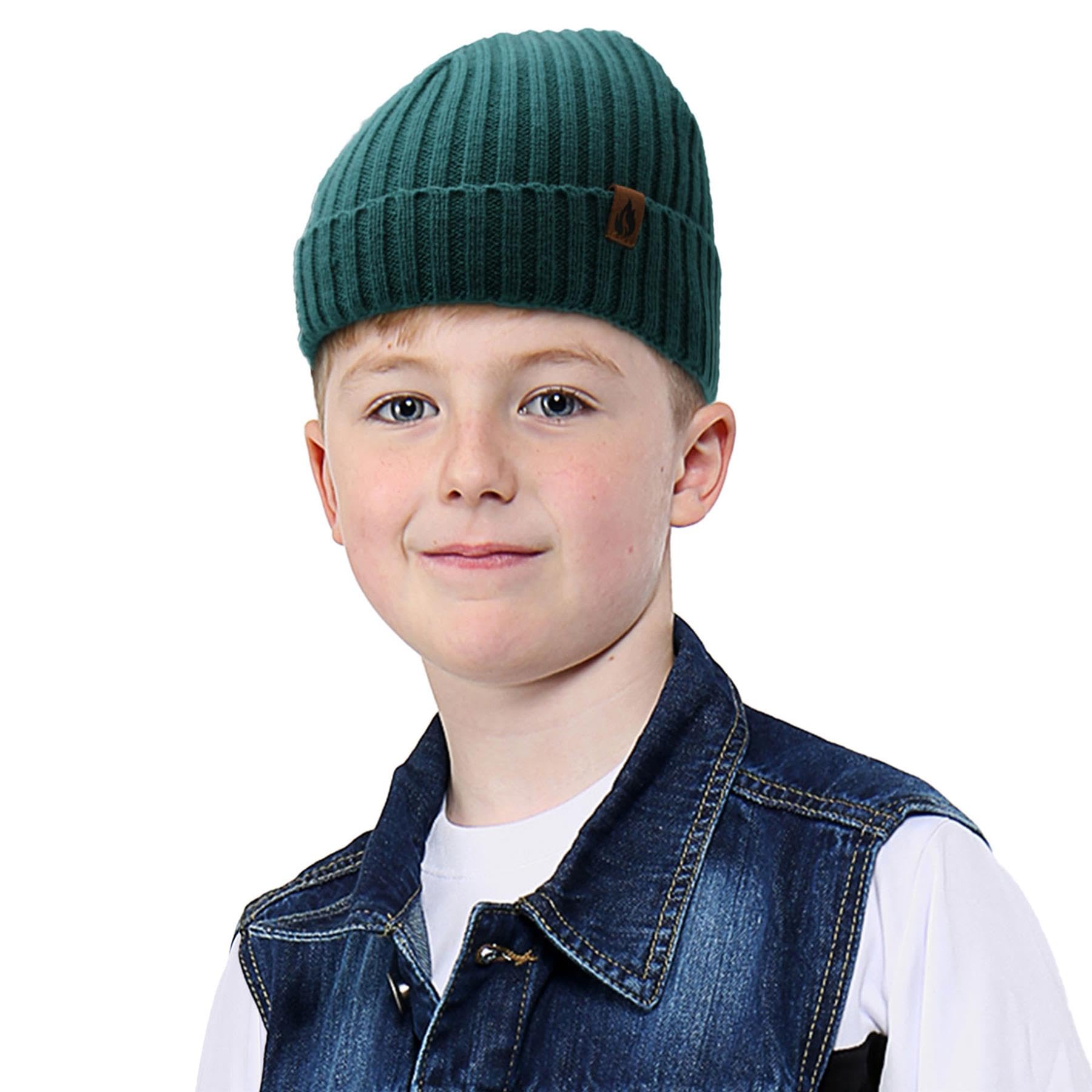 A2Z 4 Kids Niños Pack de 3 Gorros Acanalados Gorros Suaves Tacto Elásticos Resistentes Elegantes Invierno Cálidos Acogedores Gorras Cómodos Transpirables Frío A la Moda Interior Exterior Sombreros