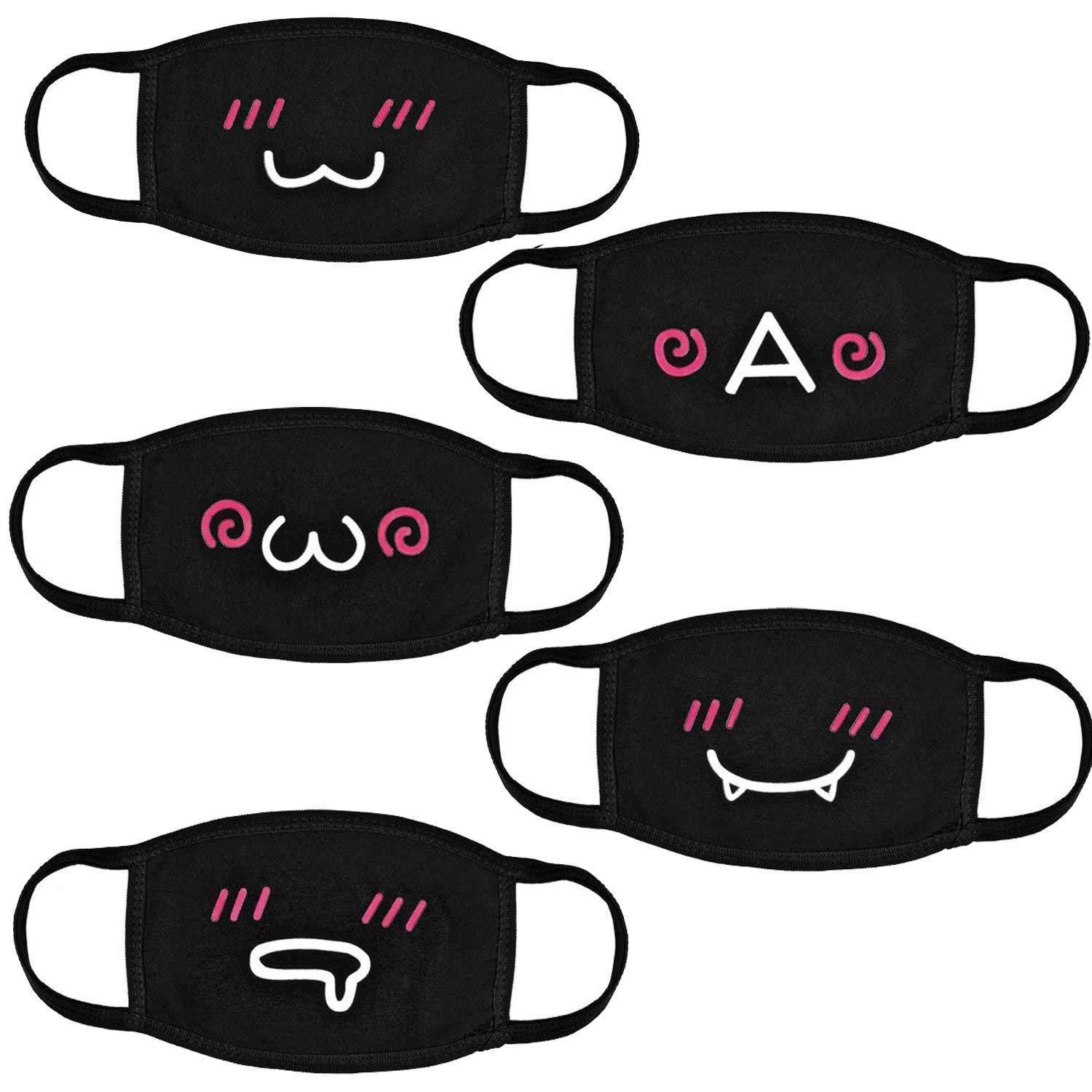 Accmor Fashion Anime Mouth Mask 5 Pack Buy Online In Bahamas At Desertcart
