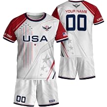 Custom USA Soccer Jersey for Men and Kids, USA Jersey Soccer Youth Shirt, Personalized Football T Shirt