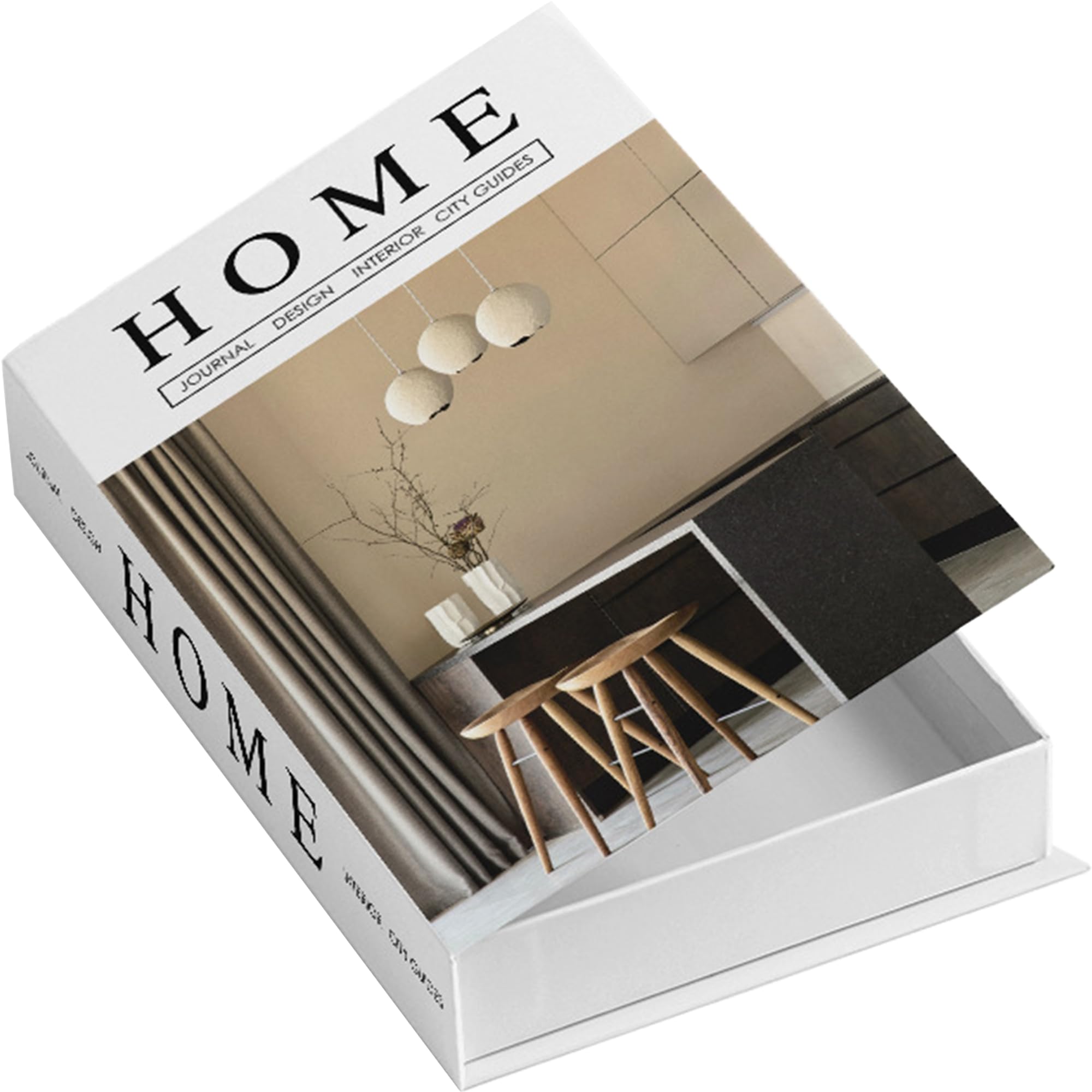 Gwezmxs Decorative Books, Book Storage Box, Magnetic Decoration Fake Boxbooks for Home, Office, Bookshelf - Black - Furniture โ image 1