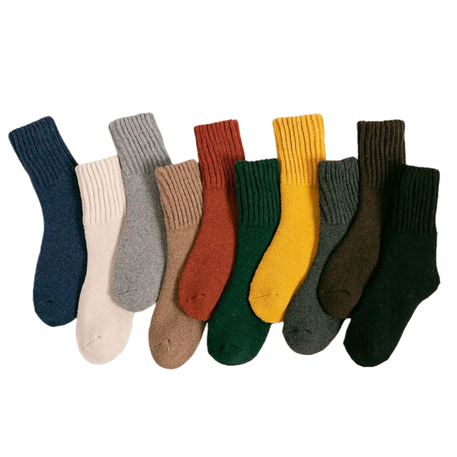 Generisch 3 pares de calcetines térmicos gruesos para mujer, cálidos y acolchados, de lana, para regalo