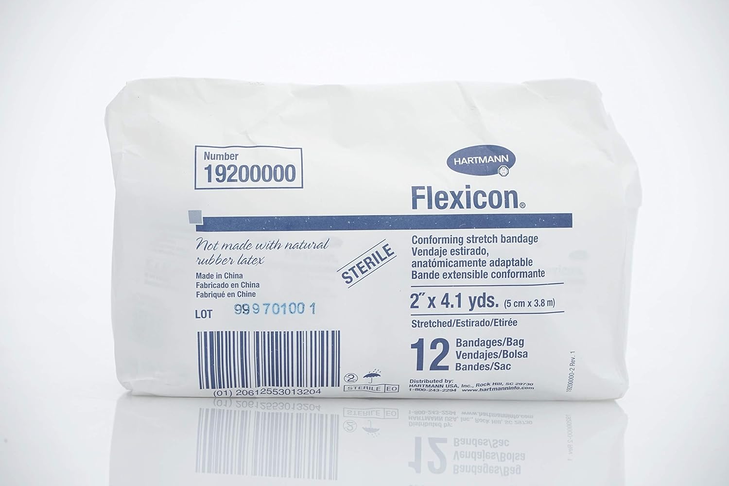 HARTMANN CONCO FLEXICON CONFORMING Bandages, Polyester, 1-PLY, 2" X 4.1YDS, ROLL, STERILE, 19200000 (Case of 96)