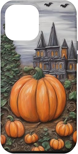 Carcasa para iPhone 12 Pro Max con diseño floral vintage para Halloween y otoño