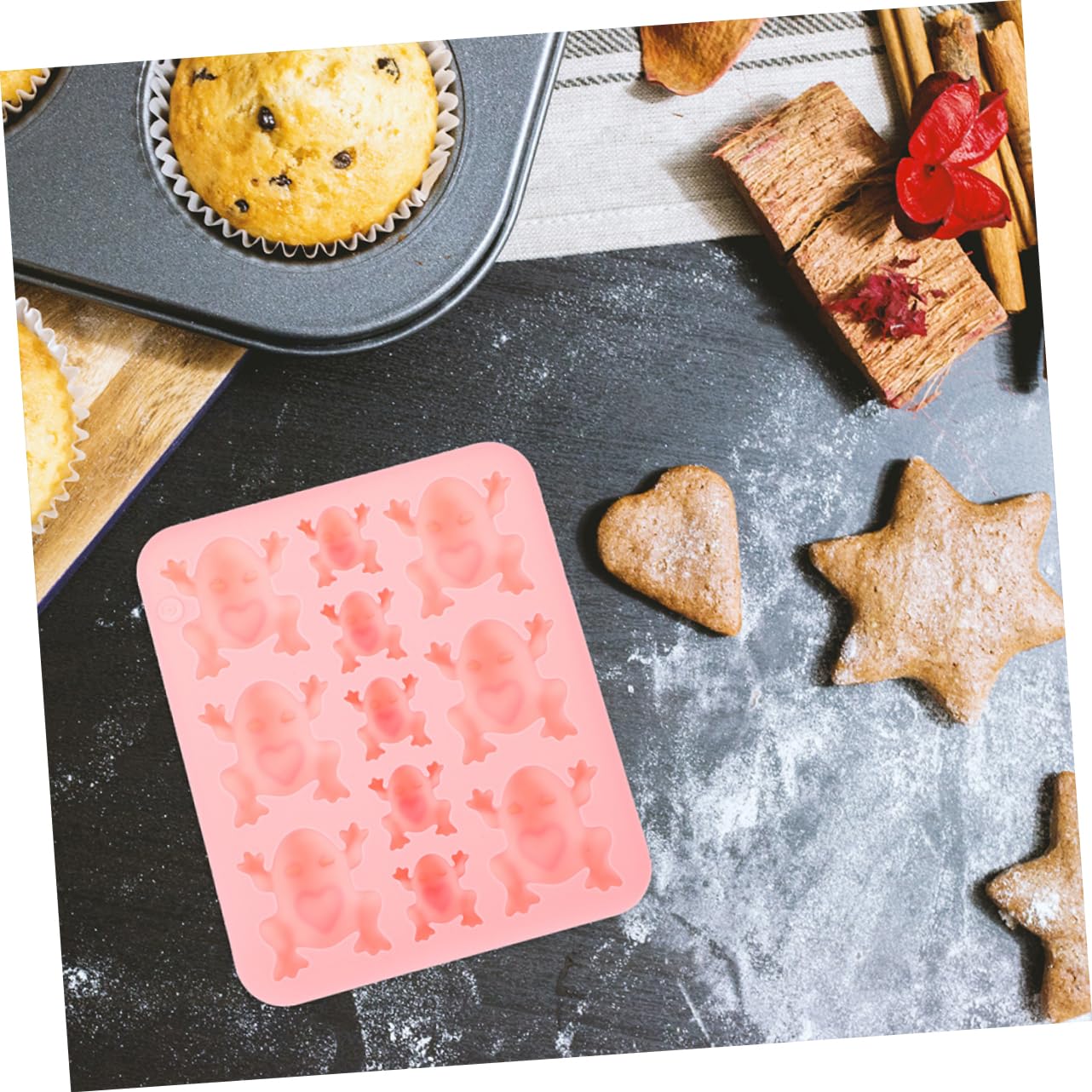 SEWACC 10pièces Moule Pour Et Chocolat Forme De Pour Pâtisserie Et Décoration De Gâteaux Facile à Nettoyer Utiliser