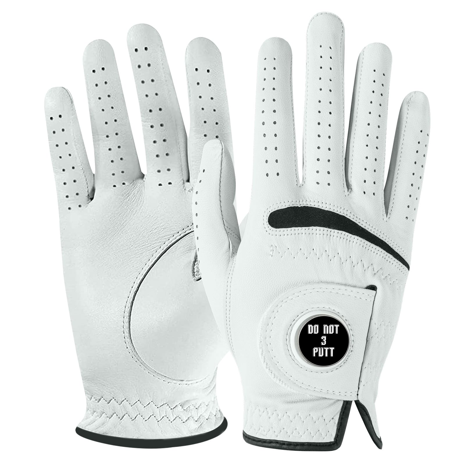 FINGER TEN Cabretta Leather Golf Gloves Men