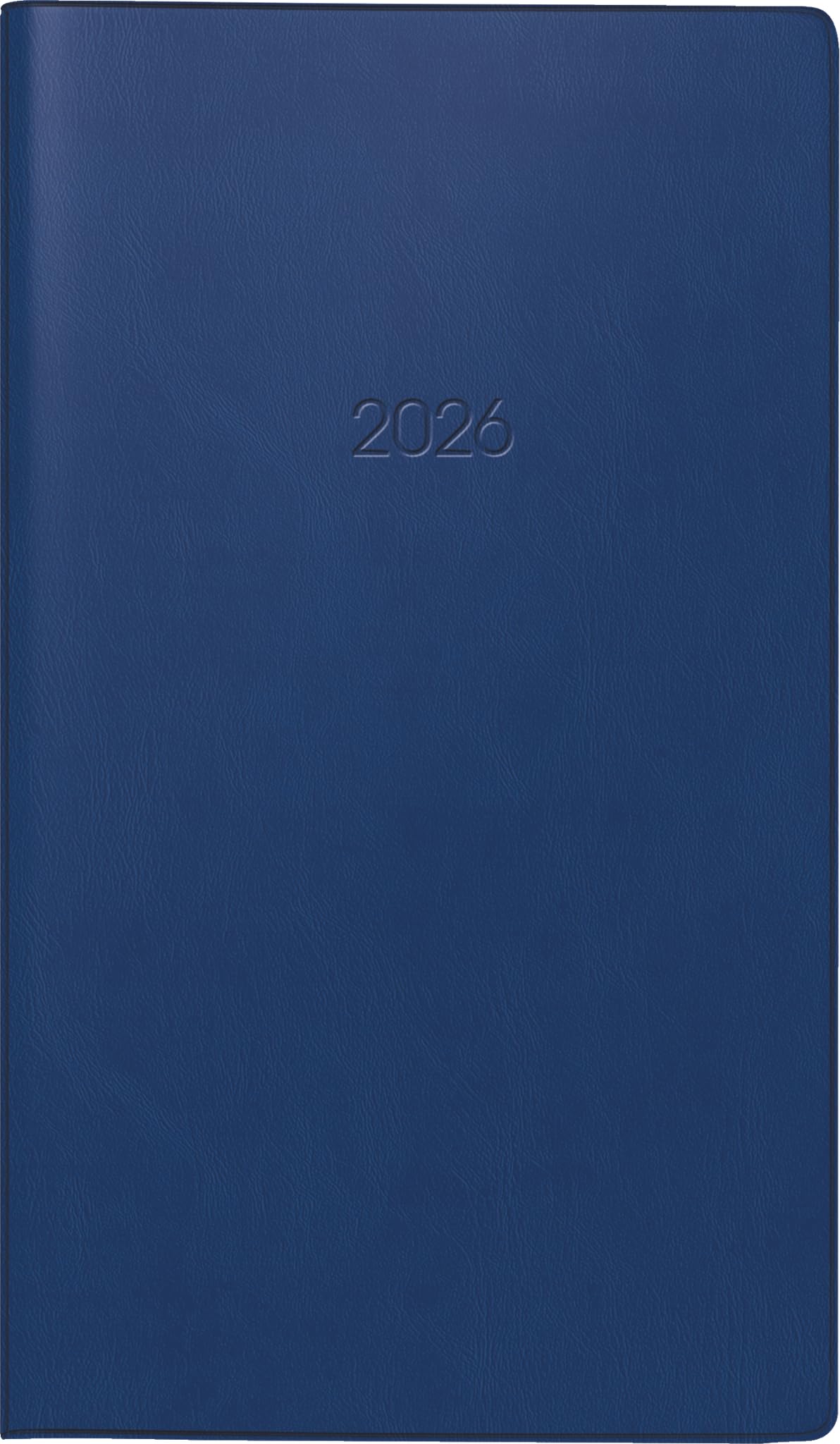 BRUNNEN Pocket Calendar Model 758 2026 | A6, Plastic, Dark Blue