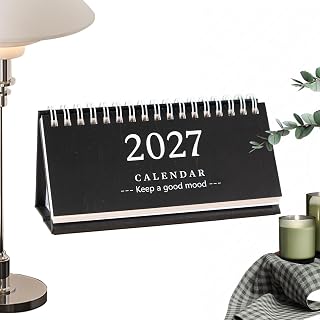 卓上カレンダー リング綴じ スタンド式 ２０２７年 スケジュール日付