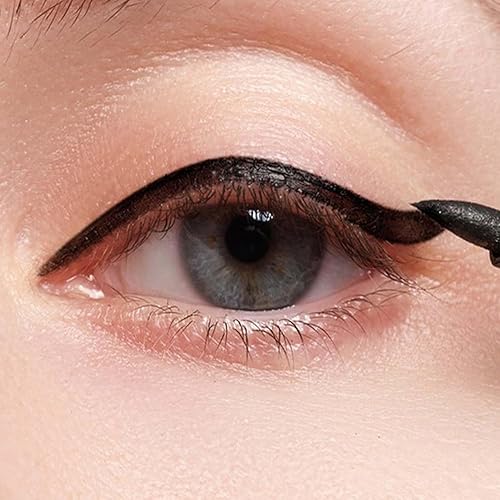 Miniatura 5 de Lápiz delineador de ojos líquido negro, resistente al agua y a las manchas, punta de pincel ultrafina, fórmula de secado rápido, larga duración,