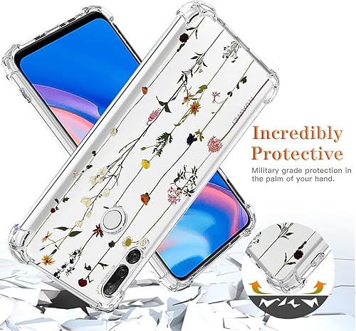 Miniatura 7 de Funda para Huawei Y9 Prime 2019Honor 9XP Smart Z STK-LX1 con protector de pantalla, funda transparente con patrones de jardín de flores, funda