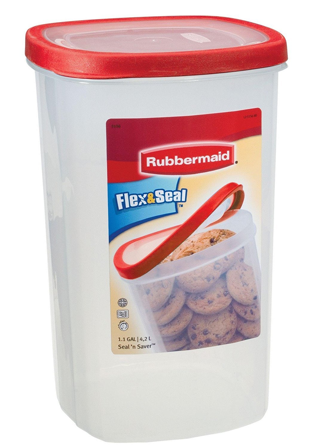 1.1 L contenedor de alimentos rojo Flex
