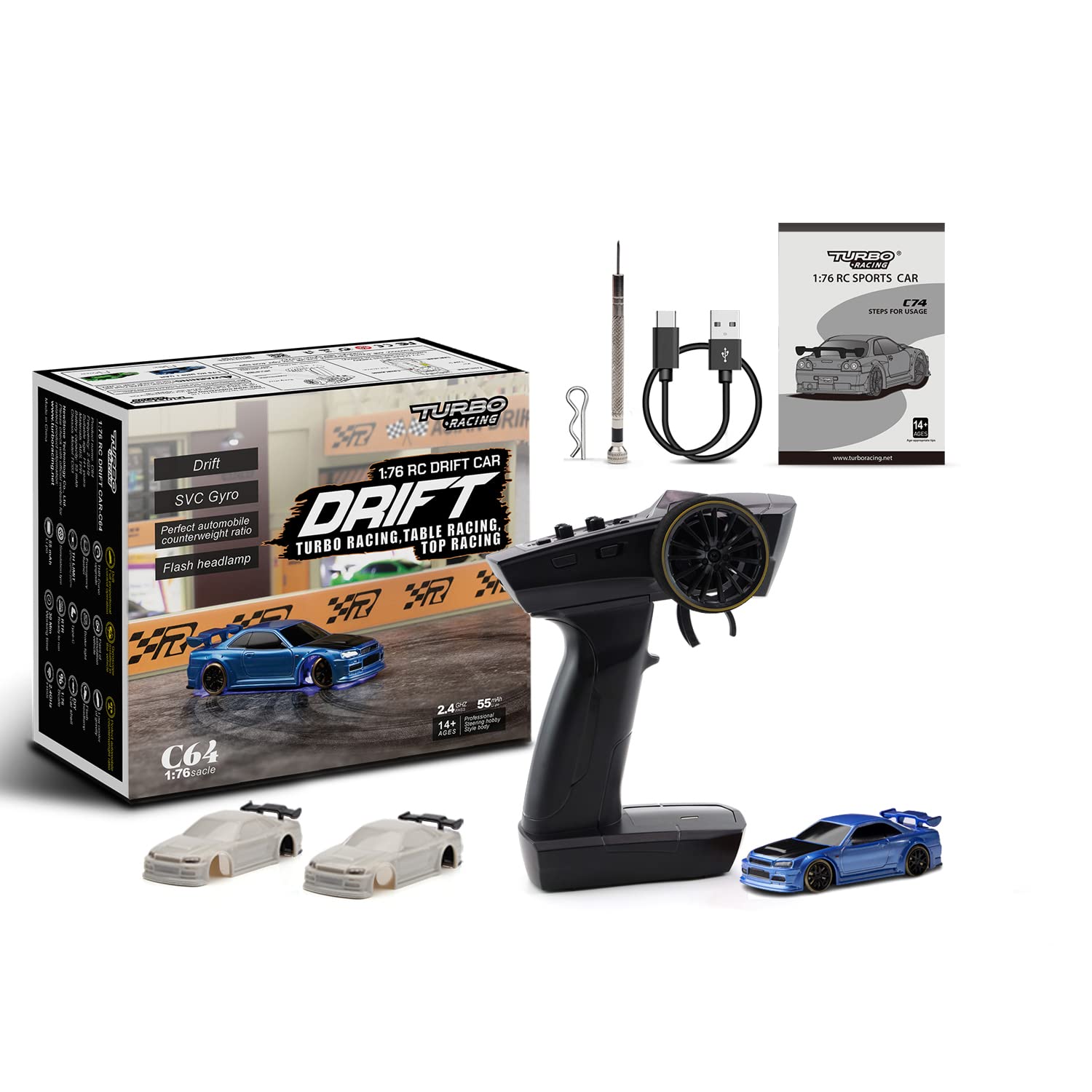 Amazon.co.jp: Turbo Racing C64 1:76ドリフトカー ターボレーシング 1 