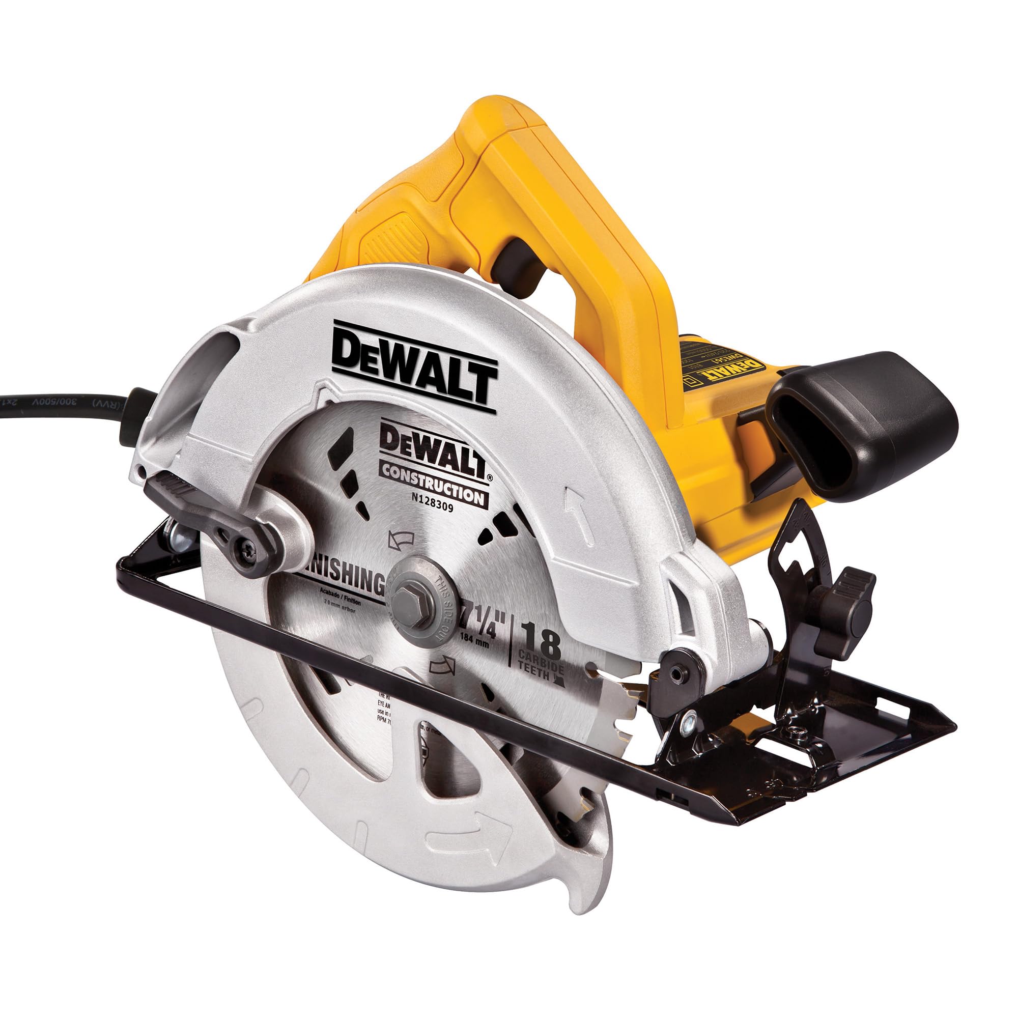DEWALT Sega circolare con lama da 184mm, Motore da 1350W, DWE560-QS