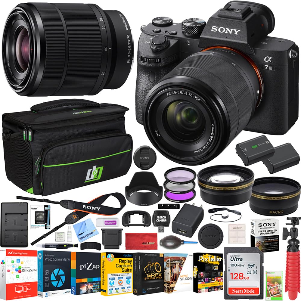 Amazon.com : Sony a7III Full Frame Mirrorless Camera with FE 28