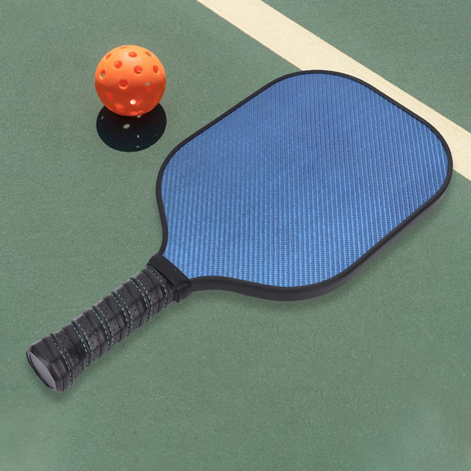 Haofy Paleta de Pickleball de PP Duradera para Deportes Al Aire con Núcleo de Panal y Protector de Borde para Protección contra Golpes en el Suelo - Superficie Galvanizada - Absorbente de Sudor