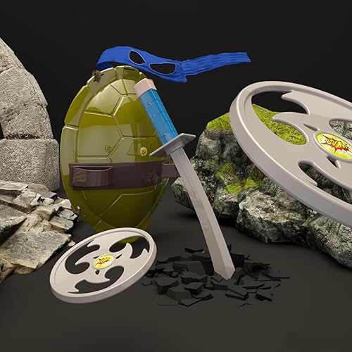 Vista 3 de Disfraz de concha de tortuga para niños, disfraz de superhéroe para niños, disfraz de Halloween