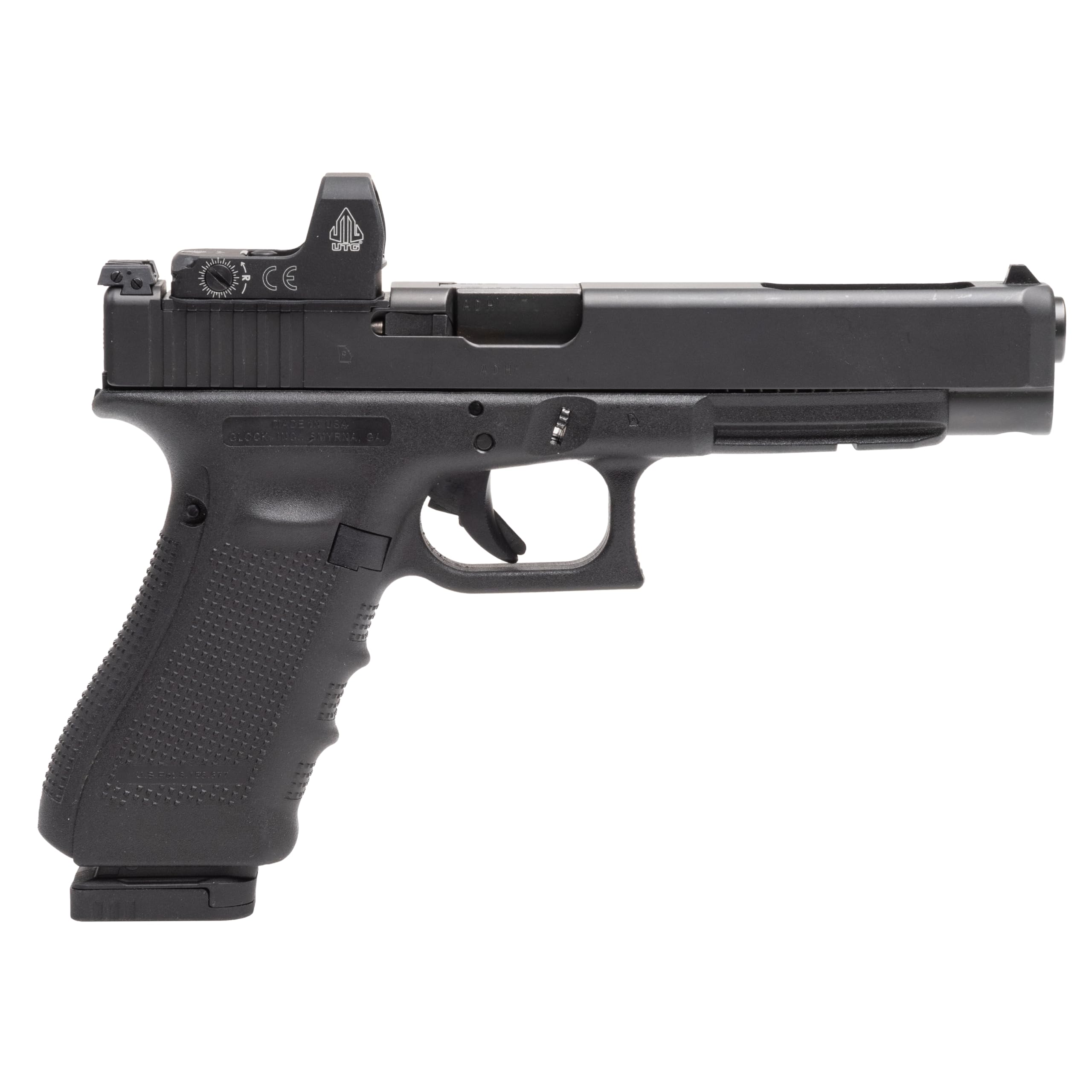 UTG Pro Unisex – Erwachsene Utg® Gl917 Polymer Magazine, for Glock®, 17 Round, 9mm SKU Rbt-gl917 Montageschiene, Schwarz, One EU