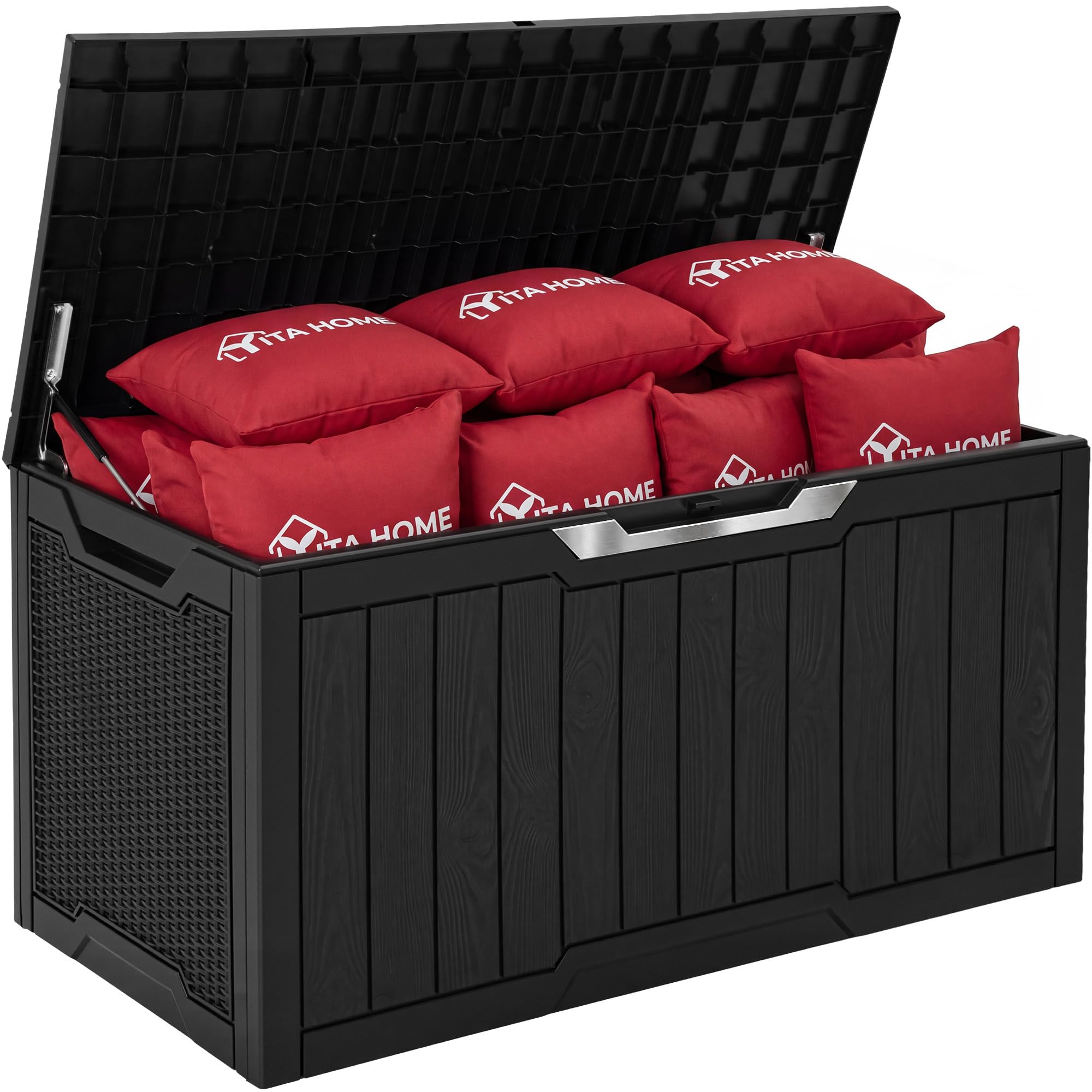 YITAHOME 80 Gallon Resin Deck Box - Outdoor Storage -8