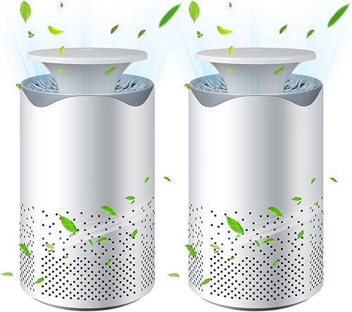 Purificadores de aire para dormitorio purificador de aire pequeño H13 para el hogar con cable USB y luz nocturna colorida, filtro de aire para