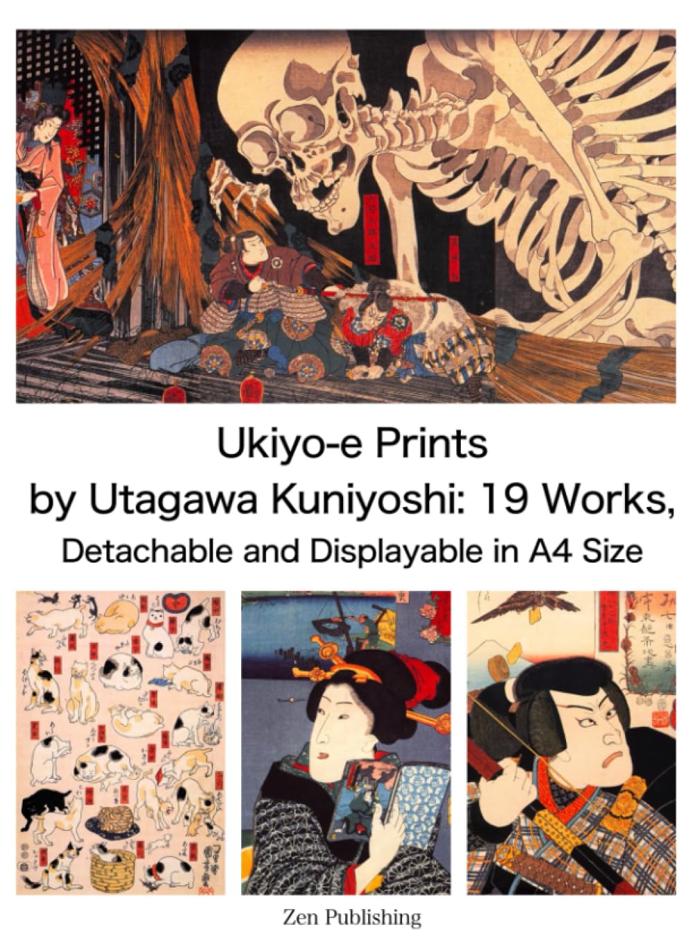 Ukiyo-e Prints by Utagawa Kuniyoshi: 19 Works in A4 Size